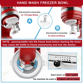 Akiosk 2-quart capacity ideal for family frozen treats