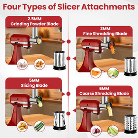 Akiosk 5mm slicing blade delivers clean, uniform vegetable slices.