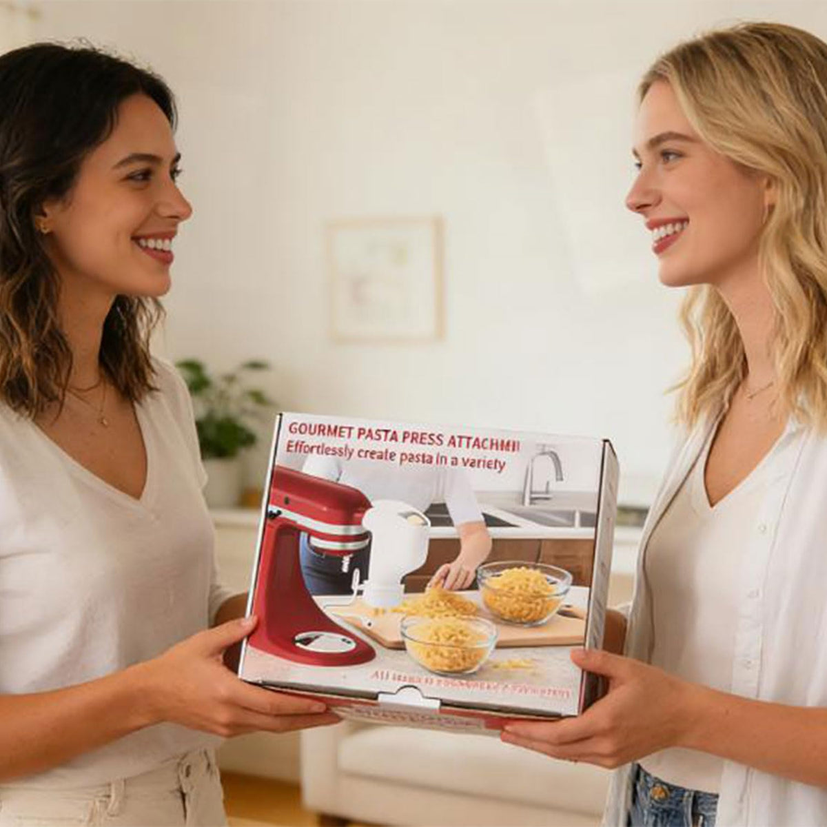 Akiosk lasagna disc yields wide sheets for layered meals at home.