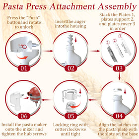 Akiosk rigatoni disc yields sturdy tubes perfect for meat sauces.