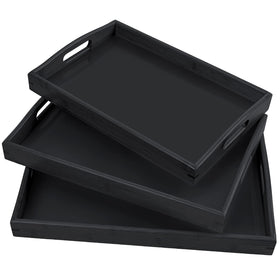 AKKAJJ small bamboo serving tray, perfect for snacks and tea