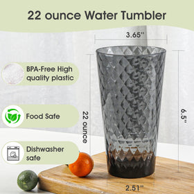 AKMQYM high-low design tumbler for hot coffee or cold beverages.