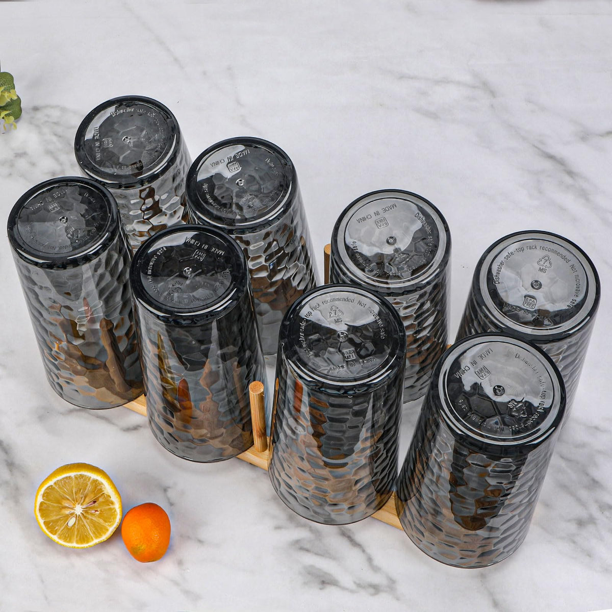 AKMQYM tumbler set suitable for restaurant, home, and party use.