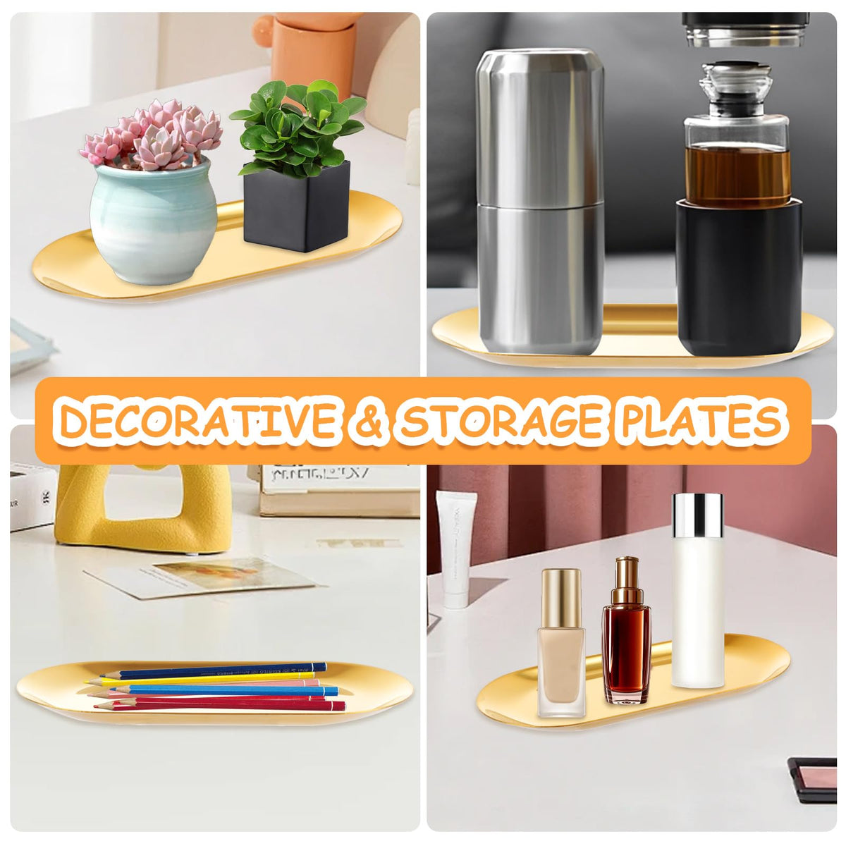 AKOLAFE care-friendly stainless steel tray cleaned easily with a soft cloth