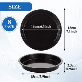 AKOLAFE versatile use pan suitable for pizzas, cakes, pastries, and small bites.