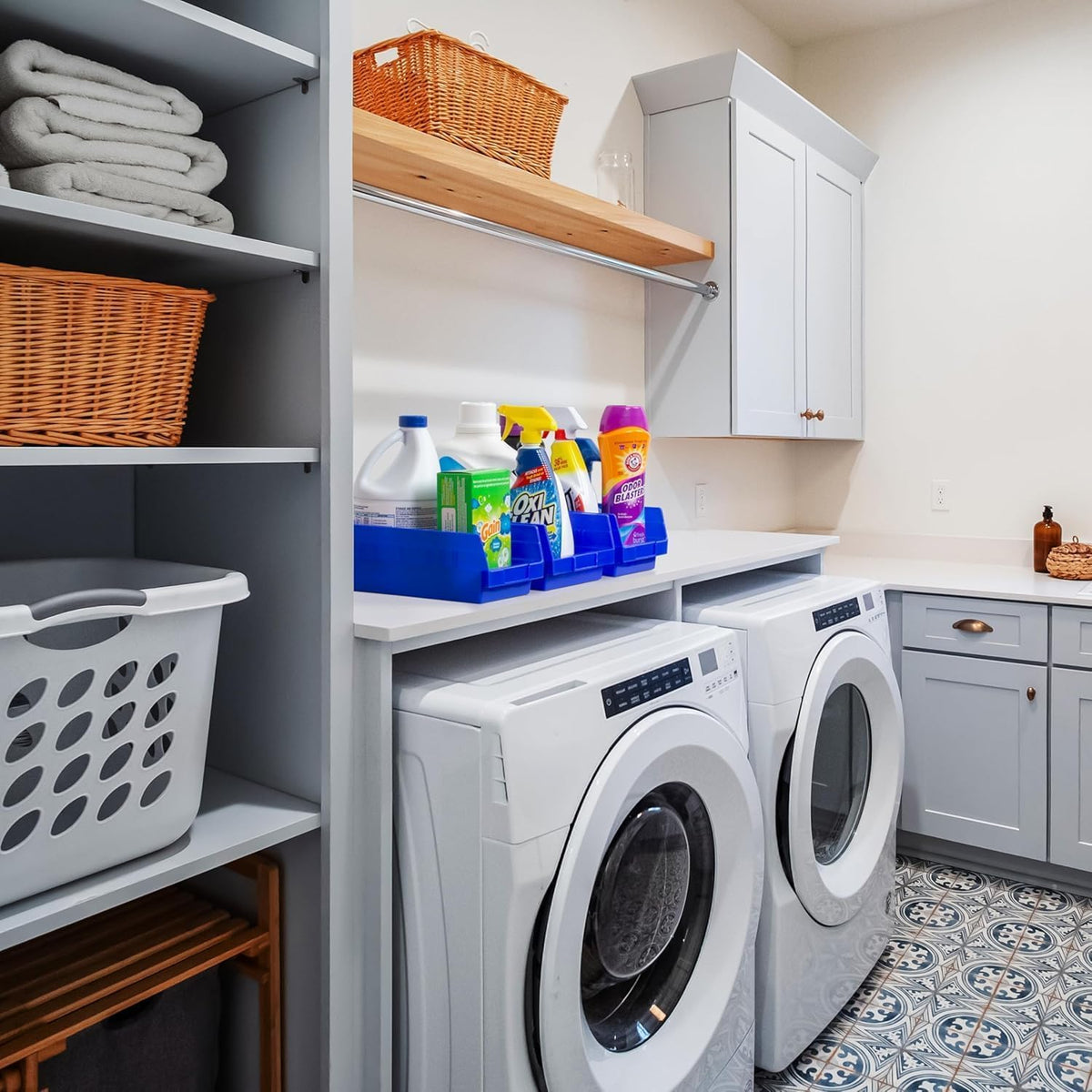 Fits 12-, 18-, or 24-inch deep shelves securely.