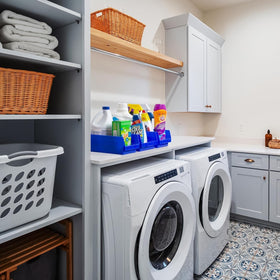 Fits 12-, 18-, or 24-inch deep shelves securely.