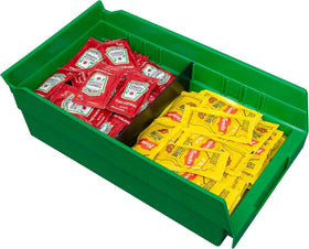 Akro-Mils 30130 optional dividers and label holders tailor organization.