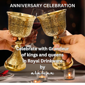 ALADEAN decorative ceremonial chalice adds antique charm to celebrations and altar displays