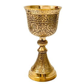 ALADEAN vintage chalice goblet in Arthur style for elegant toasts and display