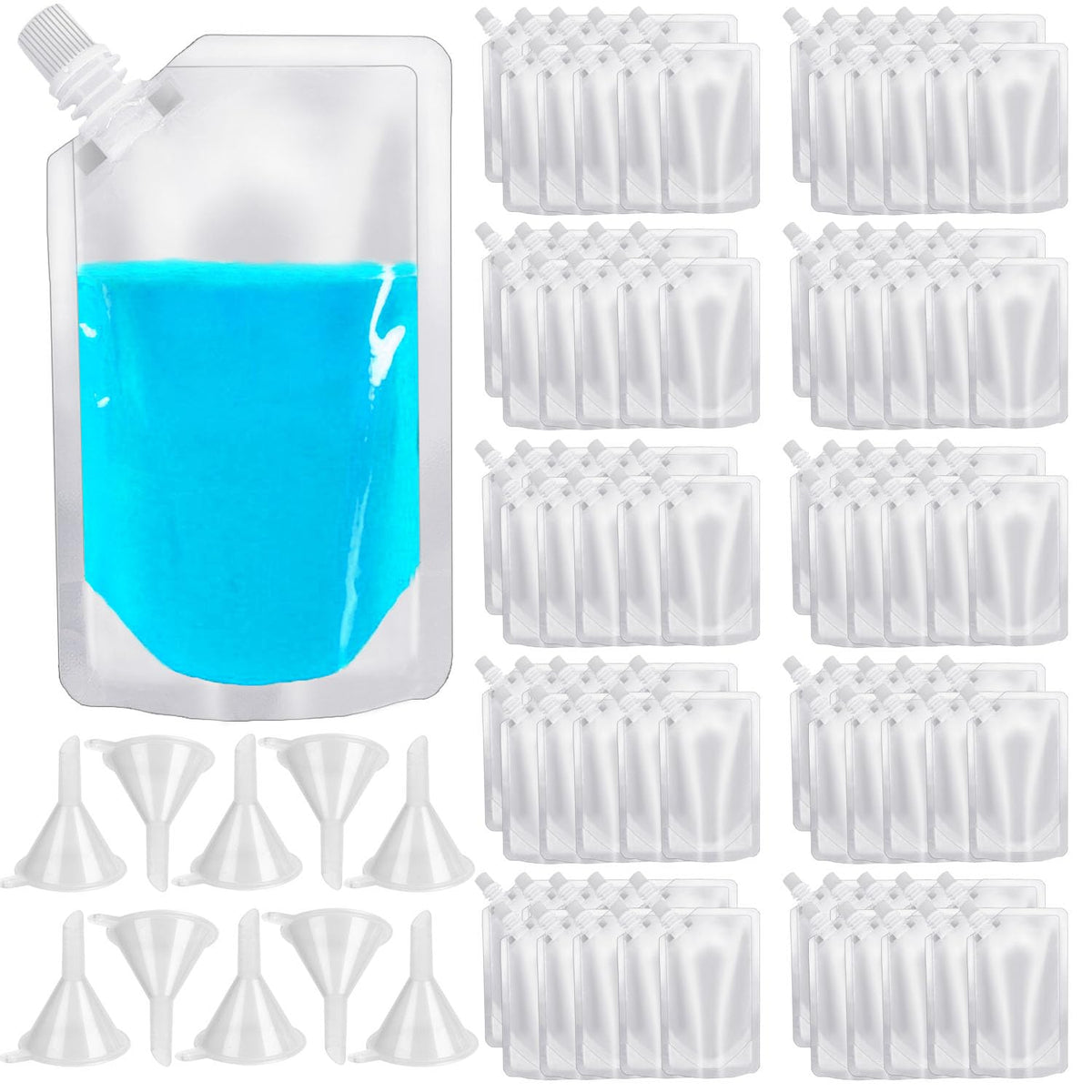 Alaeseje 8oz plastic flask pouch for portable hydration on the go.