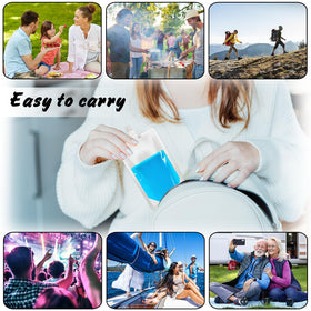 Alaeseje compact 8 oz drink pouch fits in bags for daily use.