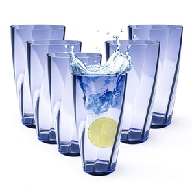 Alaiselit blue 25oz unbreakable cups set6 for durable daily use.