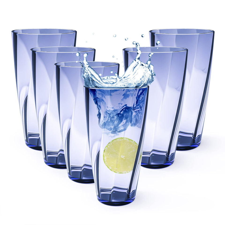 Alaiselit blue 25oz unbreakable cups set6 for durable daily use.