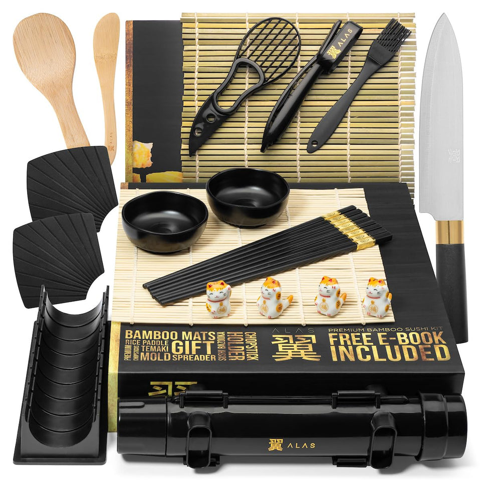 Alas sushi-making-kit complete set for easy home sushi creation.