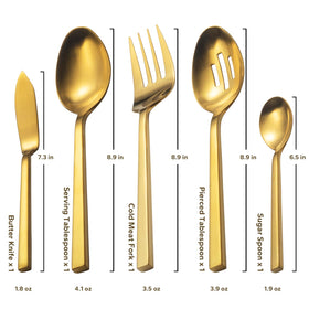 Alata Cube Gold teaspoon for precise stirring and sipping.