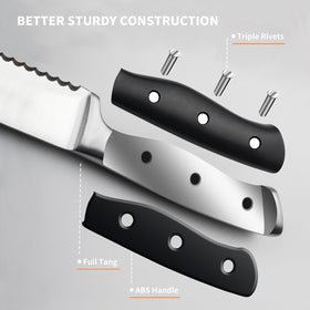 Alata premium hardened stainless steel construction ensures lasting sharpness and reliability.