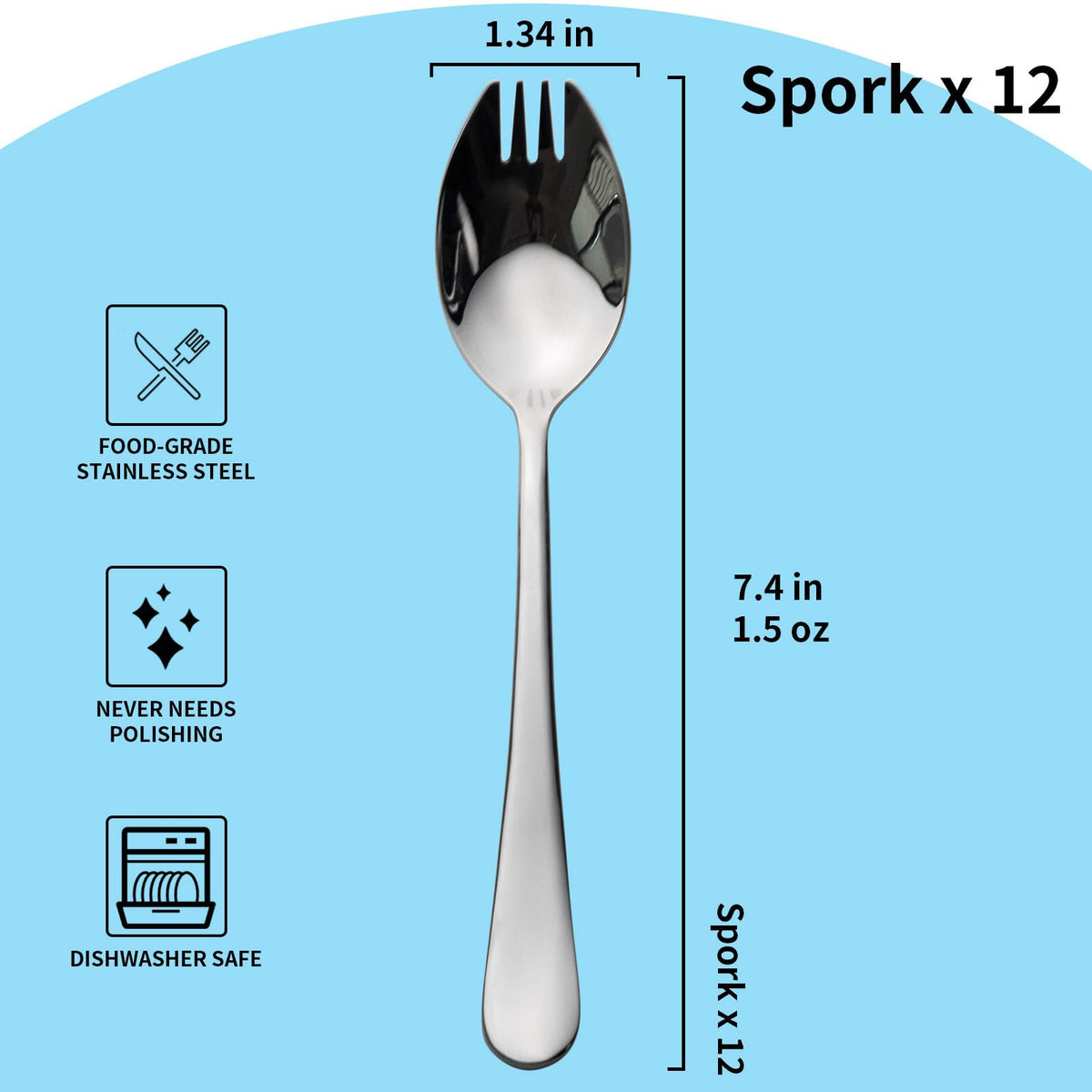 Alata Sporks dishwasher-safe design for quick cleanups