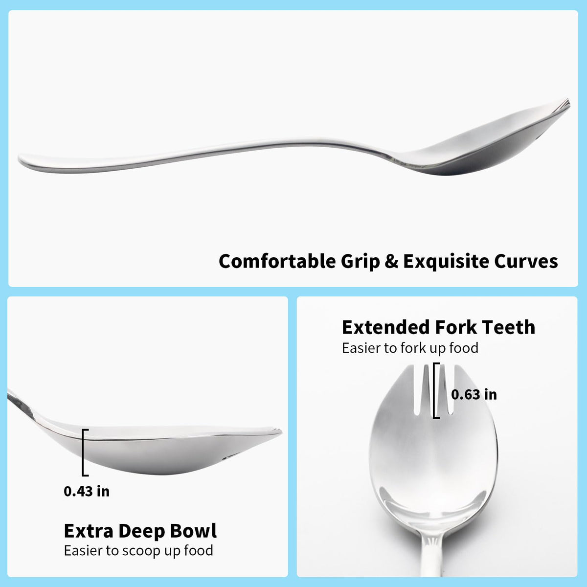 Alata Sporks ideal for soup, ice cream, salads on outings