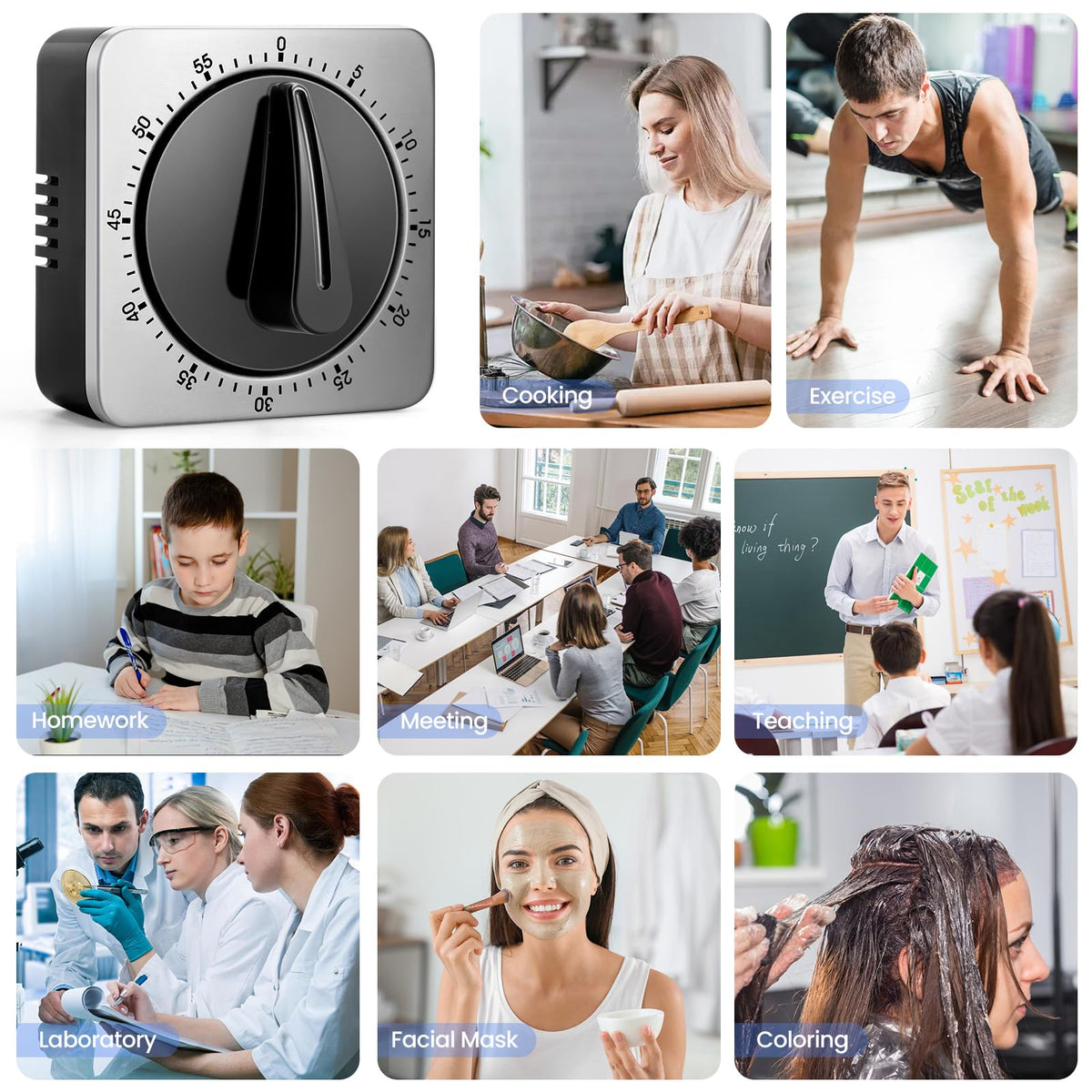 ALBAYRAK timer suitable for classroom and office use with versatile timing