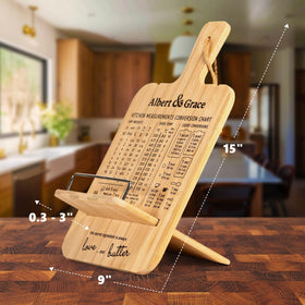Albert&Grace foldable wooden stand stores flat and saves space