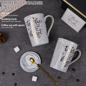ALBISS mug includes lid and spoon for convenient use
