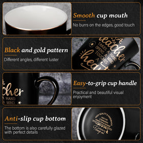 ALBISS Mug with lid and spoon – complete gift set for teachers.