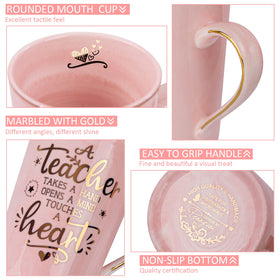 ALBISS teacher mug with lid and spoon included, ready for gifting