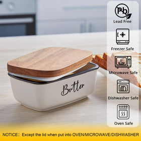 ALELION butter dish on countertop, stylish and practical kitchen accessory