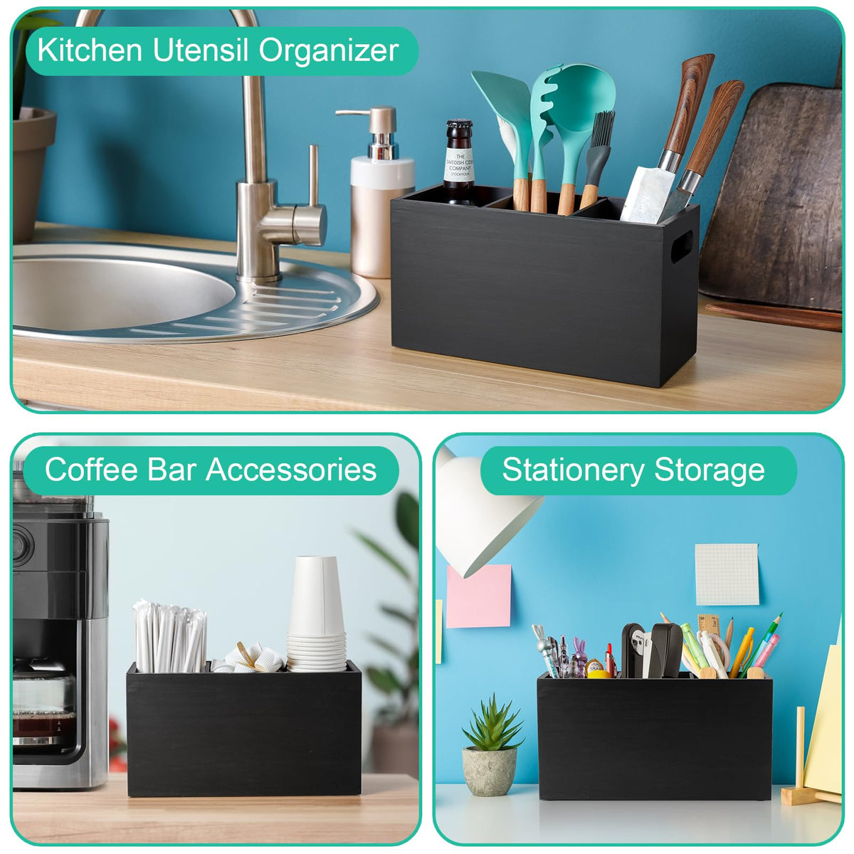 ALELION sturdy pine wood construction resists cracking and warping.