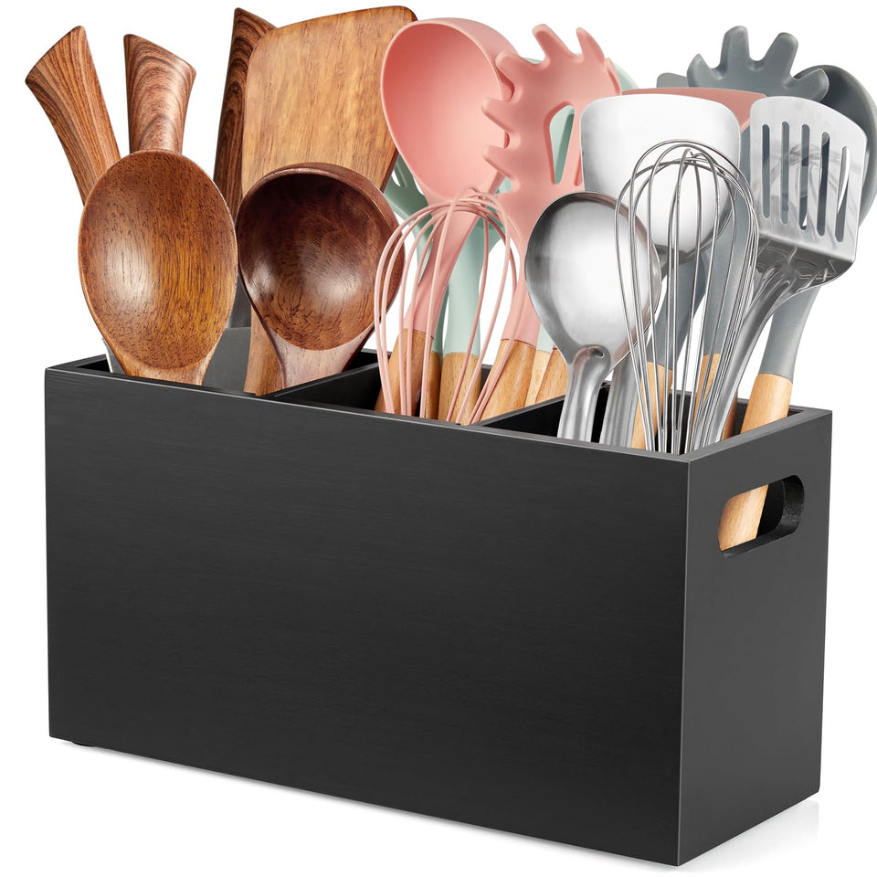 ALELION utensil holder corner-fit keeps counters tidy and accessible.