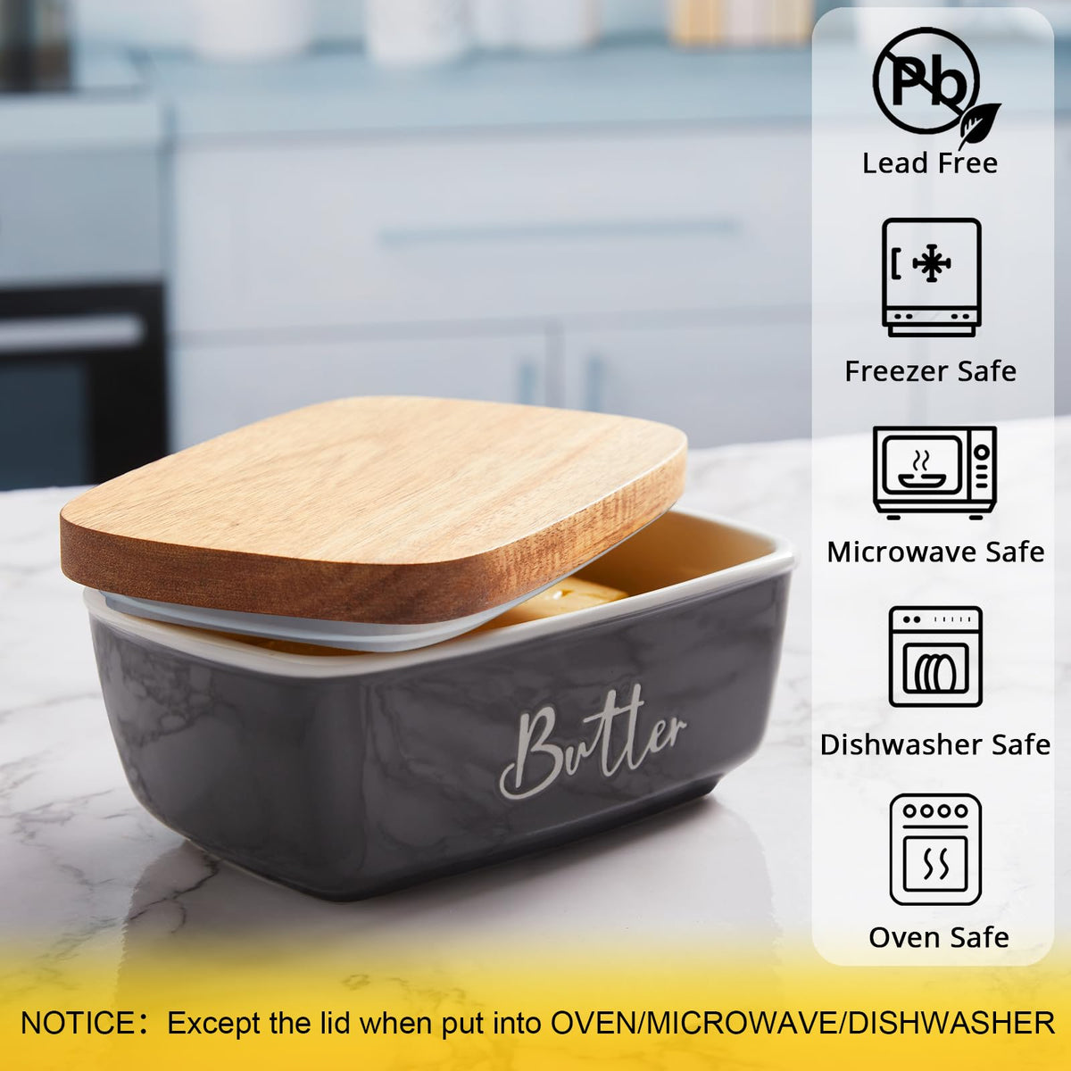 ALELION ceramic base with non-slip surface prevents sliding during use