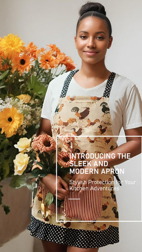 Alex Virtue Lovely Flower Pattern Apron is easy to clean and maintain