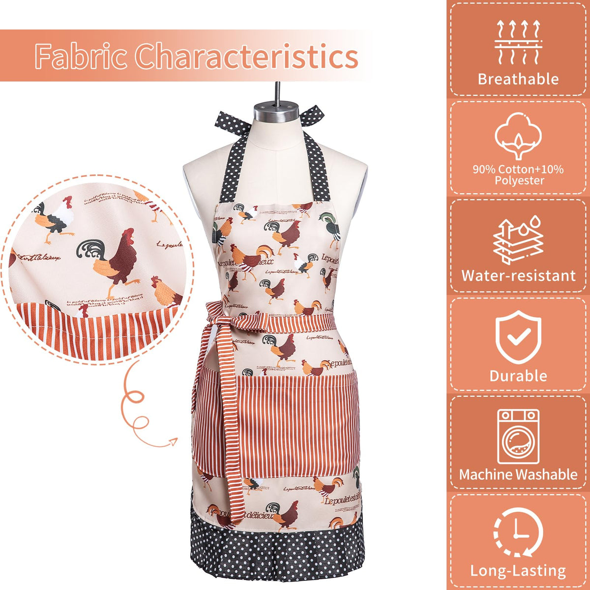 Alex Virtue Lovely Flower Pattern Apron as a gift idea for cooks