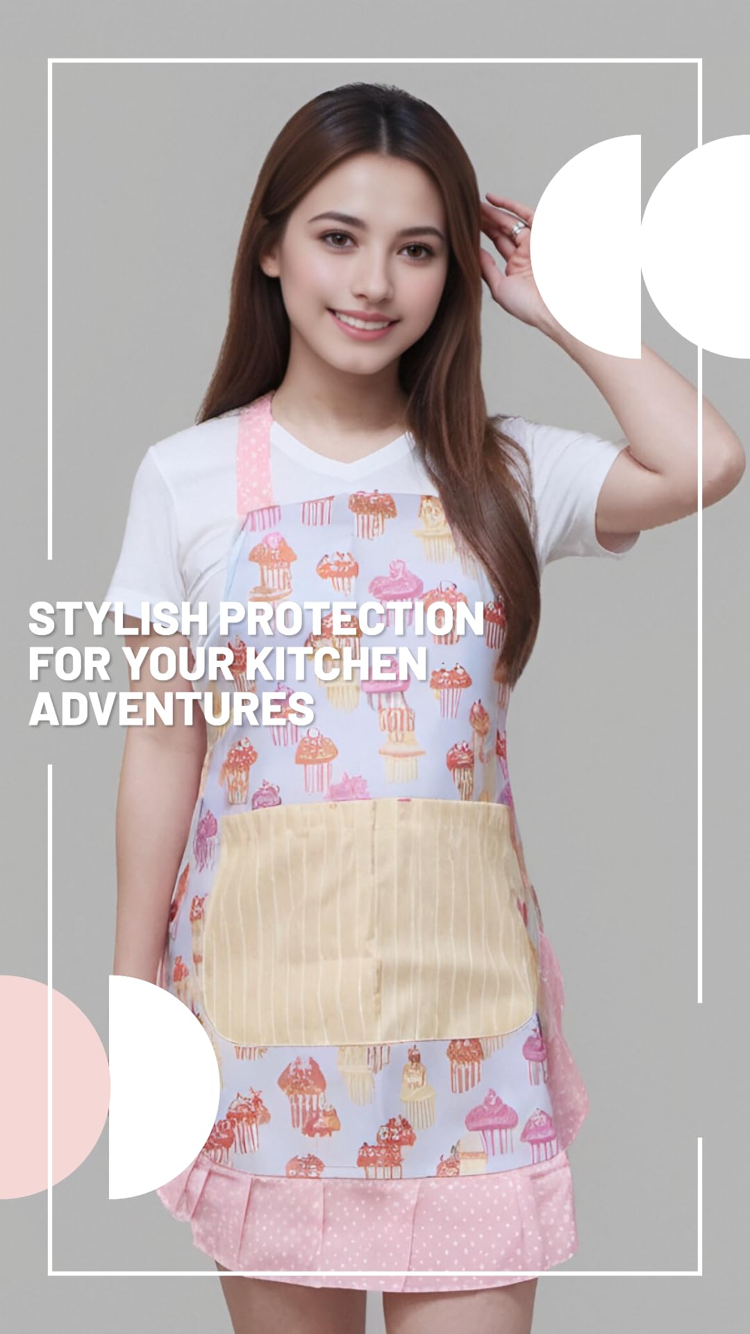 Alex Virtue Lovely Flower Pattern Apron gift-ready packaging concept