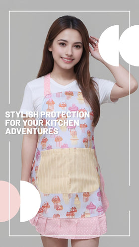 Alex Virtue Lovely Flower Pattern Apron gift-ready packaging concept