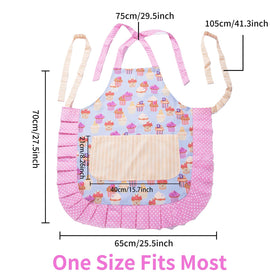 Alex Virtue Lovely Flower Pattern Apron in a bright kitchen setup