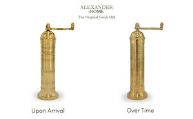Alexander Home 9-inch salt grinder compact base for stable table use
