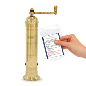 Alexander Home Original Greek Pepper Mill 9-inch brass assembly helps quick setup after shipping