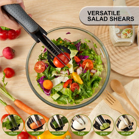ALEXPHY curved bowl-fit design eases tossing and chopping in bowls.