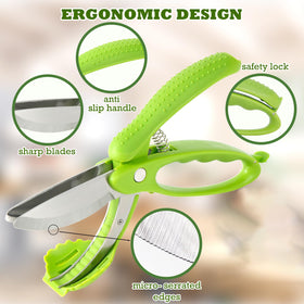 ALEXPHY Salad Scissors are dishwasher safe and rust resistant for daily use.