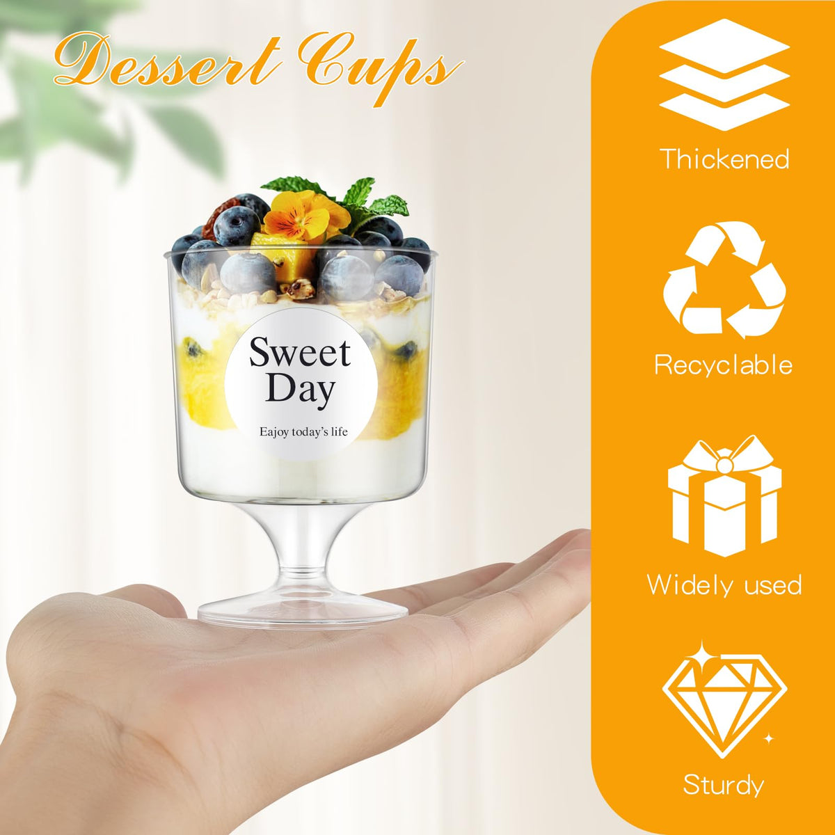 ALEXPRE 380-pack dessert cups for quick party prep.