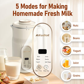 AlfaBot N2 easy-clean design for frequent homemade milks