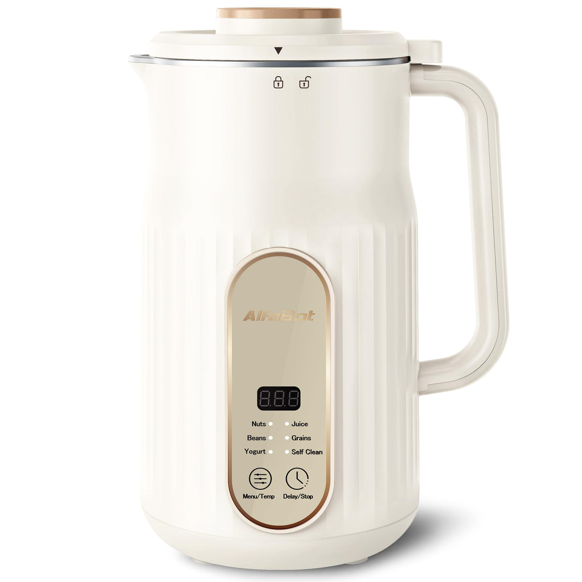 AlfaBot N2 powerful motor and blades for smooth milk texture