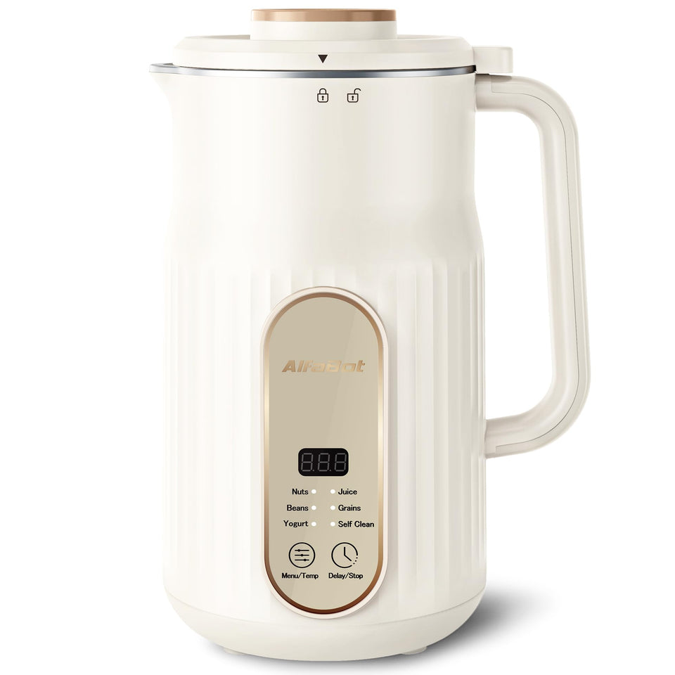 AlfaBot N2 powerful motor and blades for smooth milk texture