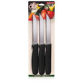 Alfi home kitchen setup featuring compact, lightweight serrated knives.