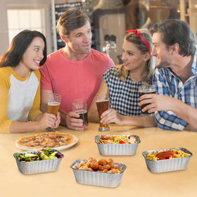 Close-up of Alfolic heavy-duty aluminum pan showing sturdy construction.