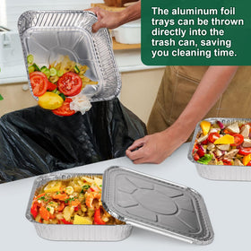 Alfolic leakproof disposable pans designed for mess-free serving