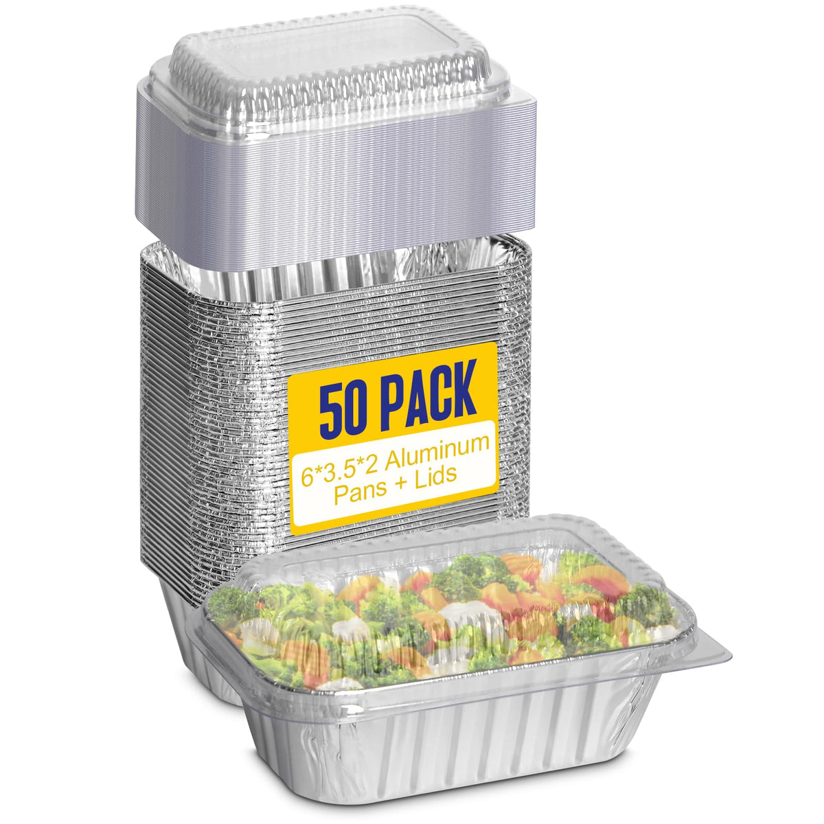 Alfolic mini loaf pans with lids for easy prep and portioned servings.