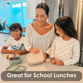 Ali+Oli silicone bento box microwave-safe for quick meal prep and reheating